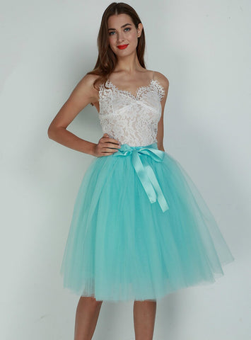 Sky Blue 7 Layers Tulle Tutu Skirt