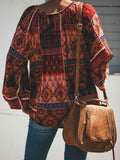 Long Sleeve Bohemia T-Shirt Tops