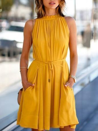 Ginger Bohemia Sleeveless Bandage Mini Dresses