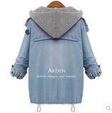 Button Up Denim Jacket And Hooded Vest