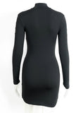 Sexy Hollow Out Cotton Bodycon Dress