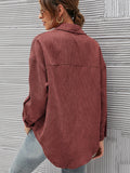 FASHION LOOSE LAPEL POCKET SHIRT