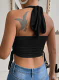 SHORT HALTER SEXY SLING TOP