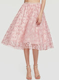  A-Line Lace Skirt Slim Elastic Waist