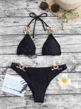 SEXY FASHION SOLID COLOR BIKINI