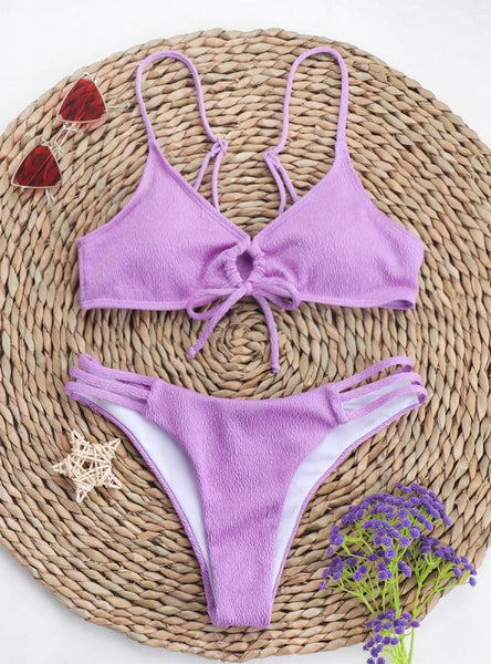 SEXY SOLID COLOR BIKINI