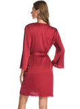 SILK SLING LACE ICE SILK ROBE BATHROBE