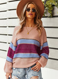 LONG SLEEVE STITCHING SWEATER