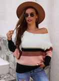 SPLICED LONG-SLEEVED WARM SWEATER