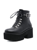 WOMEN'S THICK METAL ROUND HEAD BOOTS