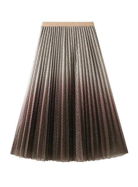 PLEATED HIGH WAIST GAUZE FAIRY SKIRT