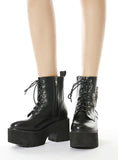 MARTIN DOUBLE ZIPPERS THICK SOLES BOOTS