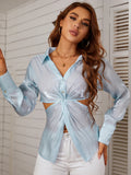 RETRO LONG-SLEEVED SINGLE-BREASTED SHIRT