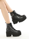 WOMEN'S ROUND HEAD SPONGE CAKE THICK HEEL