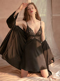SILK NIGHTDRESS SATIN LACE HOME SUSPENDER SKIRT