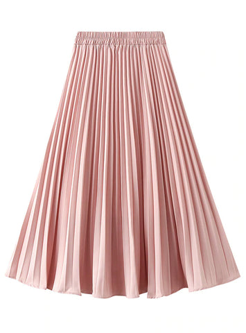 WOMEN ELASTIC PLEATED SKIRT