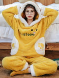 YELLOW RABBIT SWEET LOVELY STUDENTS THICKEN WARM FLANNEL