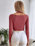 CASUAL TOP SLIM LONG SLEEVE T-SHIRT