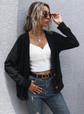 CARDIGAN LONG SLEEVE V-NECK SWEATER JACKET