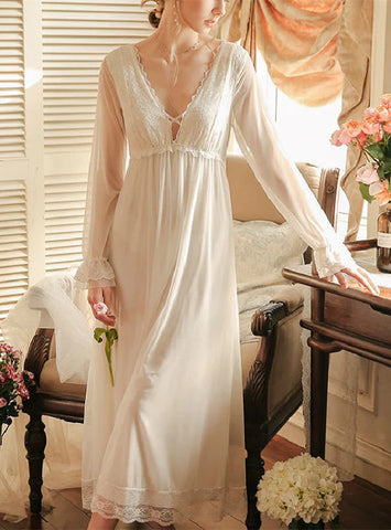 HOME LACE NIGHTGOWN LONG SKIRT