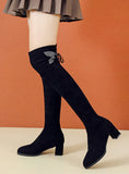 OVER-THE-KNEE BOOTS STRETCH CLOTH BOOTS