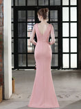 MERMAID V-NECK BEADING PARTY DRESS