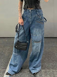 HEAVY ZIPPER TOOLING HIGH WAIST JEANS