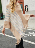 WOMEN COLORED FRINGE CLOAK