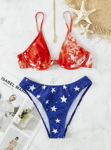 SEXY PRINTED LITTLE STAR BIKINI