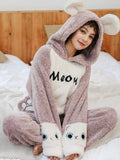 PURPLE BEAR'S PAW WARM PLUS VELVET PADDED FLANNEL