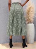 WAVE POINT CHIFFON PLEATED SKIRT
