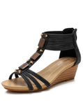 THICK PLATFORM WEDGE SANDALS