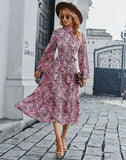 PRINTED BOHEMIAN CASUAL DRESS