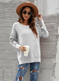 TURTLENECK NECK LOOSE SOLID COLOR SWEATER