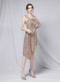 SEXY ONE SHOULDER SLEEVELESS DRESS