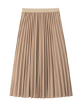 HIGH WAIST THIN BODY PLEATED SKIRT