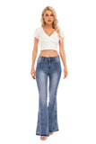 CASUAL WIDE-LEG FLARED TROUSERS JEANS