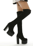 OVER-THE-KNEE SUPER HIGH HEEL ELASTIC BOOT GIRL