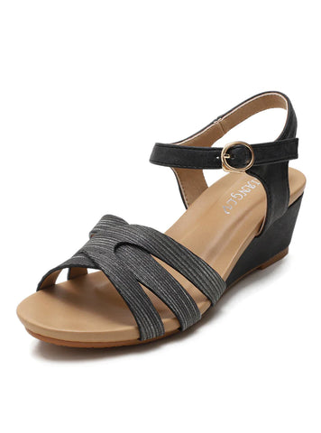 SUMMER WEDGE THICK HEELS SANDALS