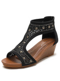 LADIES BOHEMIAN WEDGE SANDALS