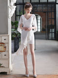 WOMEN V-NECK PARTY GOWN