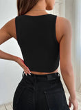 SHORT SLIM-FIT SPORTS CASUAL TOP