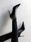 SHINING RHINESTONE THIN POINTED TOES BOOTS