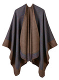 COLORFUL FLUORESCENT SHAWL FIELD CAMPING CLOAK