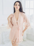 LINGERIE PERSPECTIVE SLING LACE NIGHTDRESS SUIT