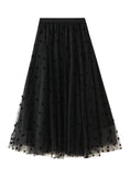 WOMEN MESH CLOVER SKIRT