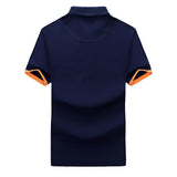 Shirt Short Sleeve Plus Size T-shirt For Men Fashion Casual Solid Color Lapel Polo 