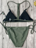 T Back Bralette String Bikini Set