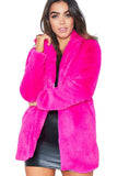 Women Medium Long Fur Coat With Velvety Rabbit Fur