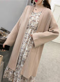 Turtleneck Ribbed Long Sleeve Knit Sweater Dress